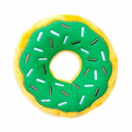 ZIPPYPAWS Donutz Mint Chip Dog Toy - Medium 818786016555